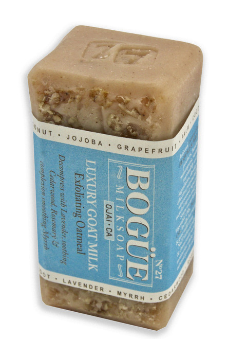 Bogue Milk Soap - No.27 Exfoliating Oatmeal- Gently Scub Your Skin and Decompress with Cedarwood, Lavender, Rosemary and Myrrh (Oatmeal Exfoliating) Bogue Milk Soap - No.27 Exfoliating Oatmeal- Gently Scub Your Skin and Decompress with Cedarwood, Lavender, Rosemary and Myrrh (Oatmeal Exfoliating)