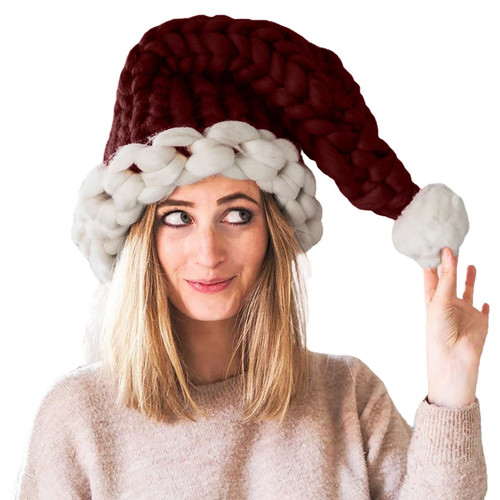 Fheaven Slouchy Beanie Hats Knitted Soft Warm Ski Hat Unisex Beanie Hats Warm Cozy Knitted Cuffed Skull Cap Soft Knit Beanie