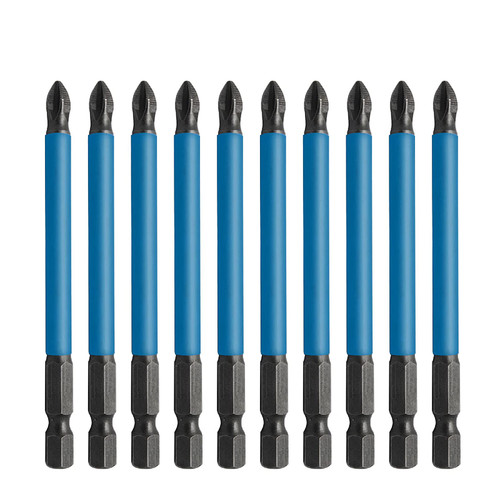 10pcs PH2 90mm Magnetic Antislip Screwdriver Bits Screw Driver Electric Screwdriver Bits Set