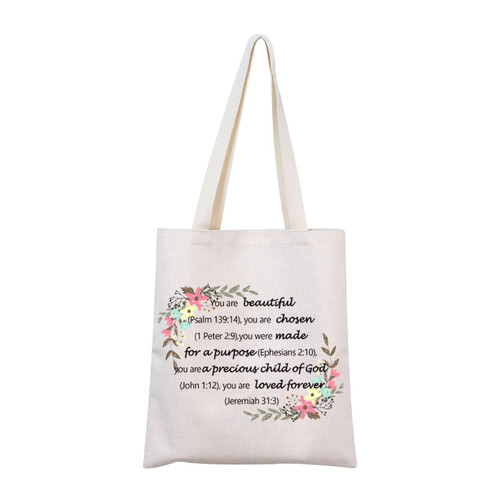 Religious Tote Bag Bible Verse Canvas Shopping Bag Christian Gifts for Women Inspiration Gift for Her (Shopping Bag) Religious Tote Bag Bible Verse Canvas Shopping Bag Christian Gifts for Women Inspiration Gift for Her (Shopping Bag)