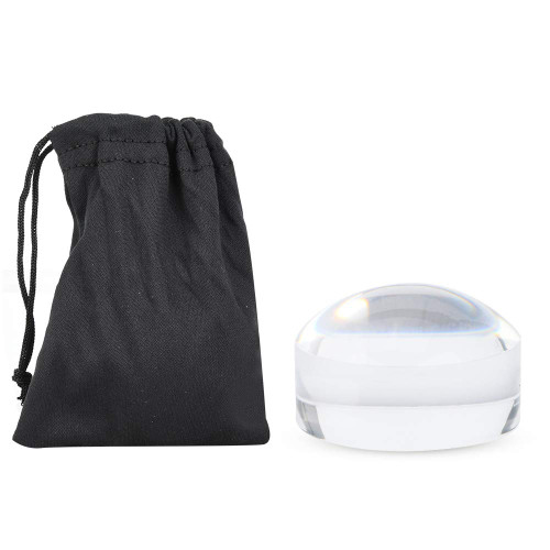 8X Dome Magnifier, Acrylic Optical Magnifier Desk Reading Loupe, Portable Reading Magnifying Glass Reading Aid Half Ball Lens Magnifier Map Magnifying Mirror for Reading Newspaper
