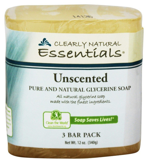 Clearly Natural Glycerine Soap Unscented - 3 Bar Pack Clearly Natural Glycerine Soap Unscented - 3 Bar Pack