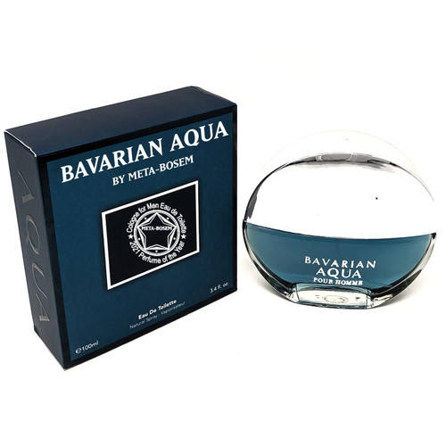META-BOSEM BAVARIAN AQUA FOR MEN Cologne, Eau de Toilette Spray, Masculine Fragrance, all Skin Types, a Classic Bottle, 3.4 Fluid Ounce