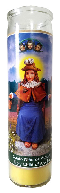 Holy Child of Atocha (Santo Nino de Atocha) Yellow Devotional Candle