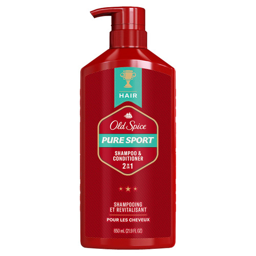 Old Spice Pure Sport 2in1 Shampoo & Conditioner for Men, 22 Fl Oz, 21.9 Fl Oz Old Spice Pure Sport 2in1 Shampoo & Conditioner for Men, 22 Fl Oz, 21.9 Fl Oz