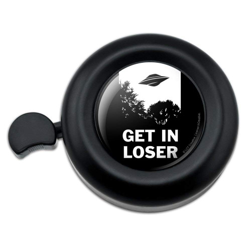 Get in Loser UFO Alien Abduction Funny Humor Bicycle Handlebar Bike Bell