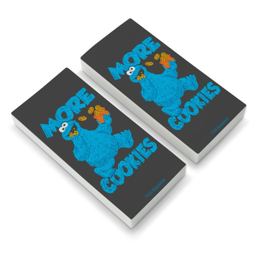 Sesame Street Cookie Monster More Cookies Eraser Set of 2
