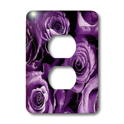 3dRose lsp_29867_6 Close up of dreamy soft purple rose bouquet Outlet Cover Multi-Color
