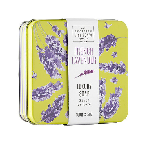 Scottish Soaps Soap In A Tin Floral French Lavender 100g