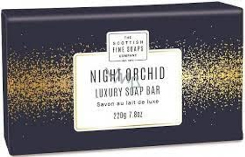 Scottish Fine Soaps wrapped Night Orchid Luxury Soap Bar 220g Scottish Fine Soaps wrapped Night Orchid Luxury Soap Bar 220g