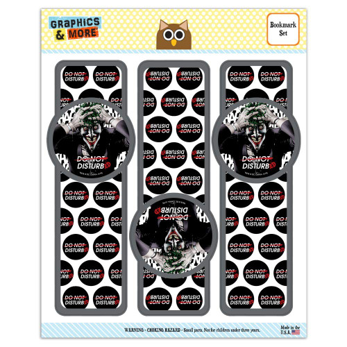 Batman Disturbed Joker Set of 3 Glossy Laminated Bookmarks