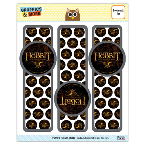 The Hobbit The Desolation of Smaug Logo Set of 3 Glossy Laminated Bookmarks