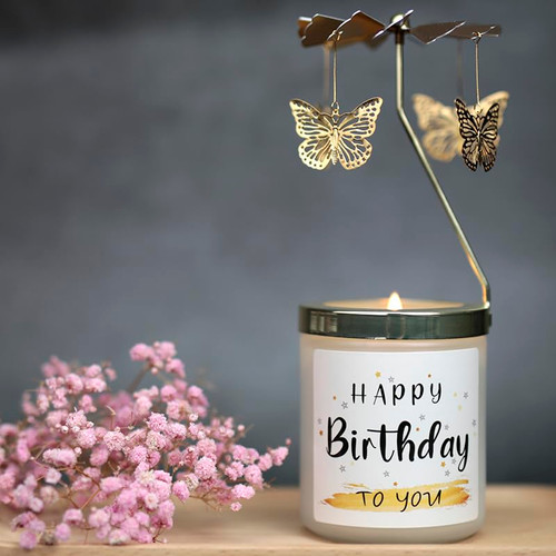 Happy Birthday Candle Gifts for Women - Unique Gifts for Women Butterfly Candle Gifts, 21th 30th 40th 50th 60th 70th Birthday Gifts for Her Gift Box Basket for Mom Sister Best Friend Wife Men Happy Birthday Candle Gifts for Women - Unique Gifts for Women Butterfly Candle Gifts, 21th 30th 40th 50th 60th 70th Birthday Gifts for Her Gift Box Basket for Mom Sister Best Friend Wife Men