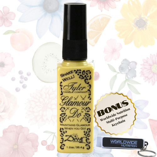 Tyler Diva Glamour Do Air Freshener Spray - Odor Eliminator Toilet Spray for Poop and Bathroom Odors - Odor Eliminator for Strong Odor - 1.2 oz Bathroom Spray Bottle with Bonus Key Chain Tyler Diva Glamour Do Air Freshener Spray - Odor Eliminator Toilet Spray for Poop and Bathroom Odors - Odor Eliminator for Strong Odor - 1.2 oz Bathroom Spray Bottle with Bonus Key Chain