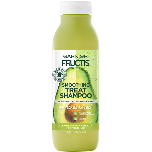 Garnier Fructis Nourish and Smoothing Treat Shampoo for Frizzy Hair, 98% Naturally Derived Ingredients, Avocado, Coconut, 11.8 Fl Oz Garnier Fructis Nourish and Smoothing Treat Shampoo for Frizzy Hair, 98% Naturally Derived Ingredients, Avocado, Coconut, 11.8 Fl Oz