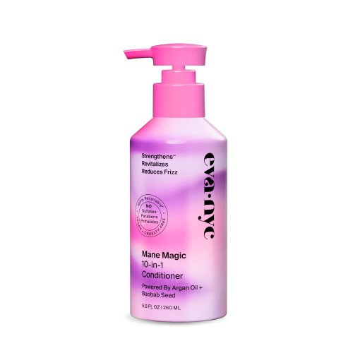 Eva NYC Mane Magic 10-in-1 Hair Conditioner, Sulfate Free Conditioner for Soft and Smooth Locks, Strengthening Conditioner for Dry Hair and All Hair Types, GMO-Free Hair Products, 8.8 fl oz
