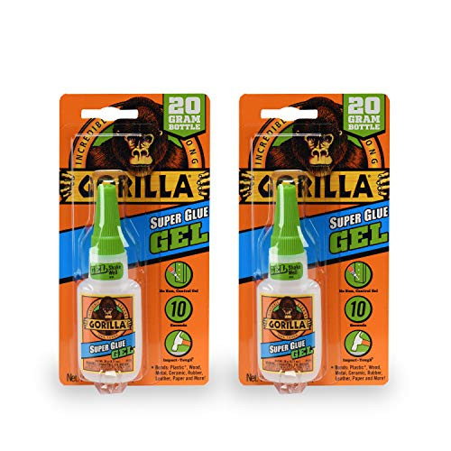 Gorilla 7700108 20 Gram 2-Pack Super Glue Gel Clear Gorilla 7700108 20 Gram 2-Pack Super Glue Gel Clear