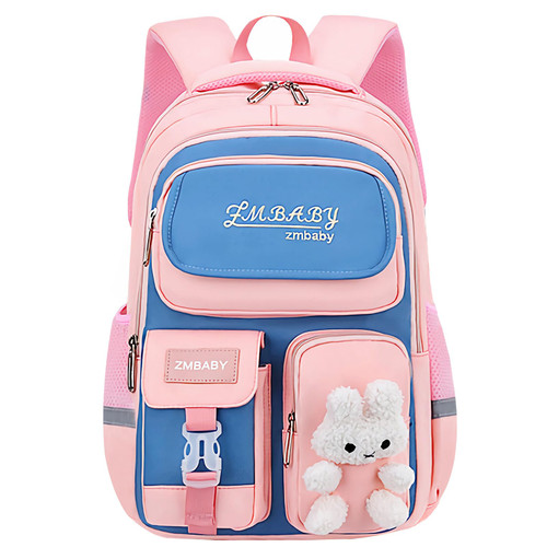 WYCY School Backpacks for Girls Large Bookbags for Teen Girls Cute Book Bag Bunny Kawaii Backpack (Pink)