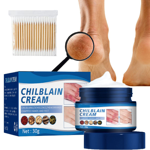 AHSRW Chilblain Cream,Cracked Skin Repair Cream, Anti-Cracking Frostbite Moisturiser, Chapped Repair Cream, Dry And Cracked Chapped Feet Heel Repair Foot Cream (1PCS)