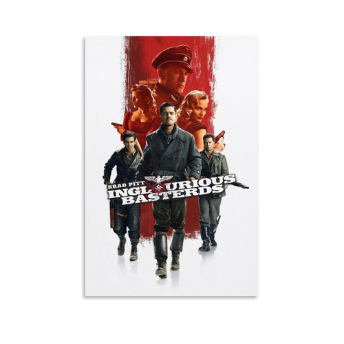 Inglourious Basterds Movie Poster Canvas Wall Art Posters For Bedroom 12x18inch(30x45cm)