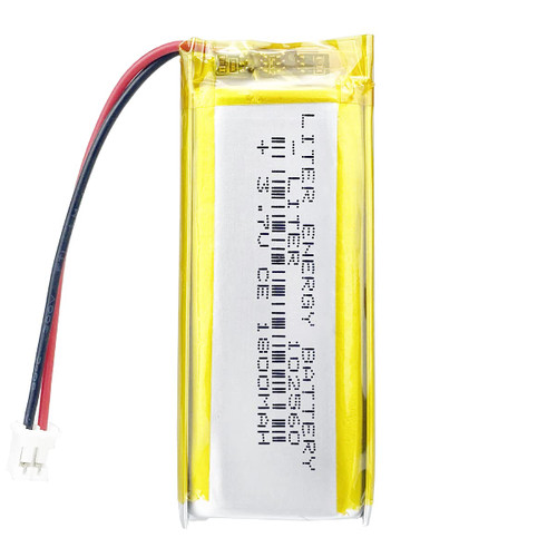 Liter energybattery 3.7V Lipo Battery 1800mAh Rechargeable Lithium ion Polymer Battery 102560 Lithium Polymer ion Battery with JST Connector
