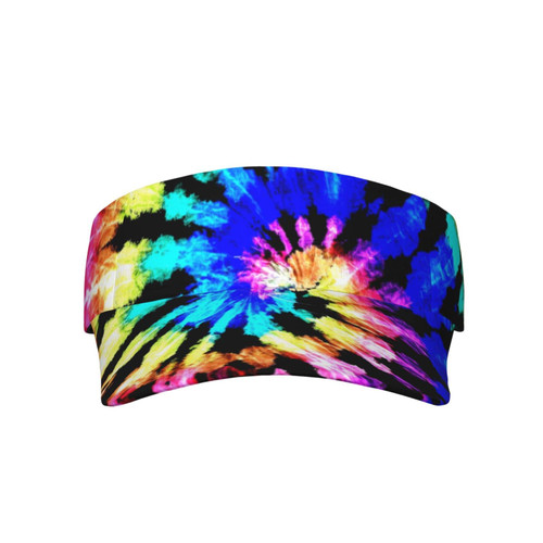 Stylish Tie Dye Visor Hat Sun Cap for Women for Sport Beach Tennis Golf Running Hiking Adjustable Cap