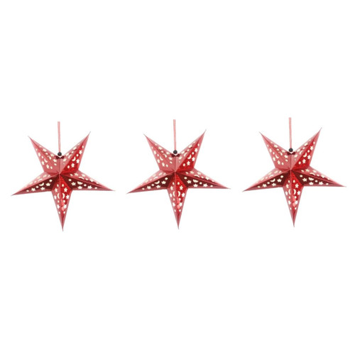 Artibetter 3pcs Hanging Lamp Shades Moravian Star Lamp Paper Star Lantern Shade Hanging Paper Star Lantern Christmas Lampshade Window Grille Paper Lantern Lamp Outdoor Decor Star Light Led 3d