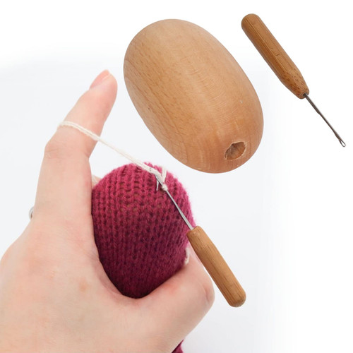 Darning Egg, Socks Sewing Tools, Egg Darning Tool Sewing Accessory for Sock Mending Versatile Wooden Darning Egg for Creative Projects
