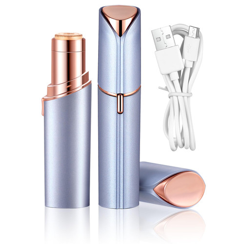 Facial Hair Removal for Women Painless Hair Remover, Waterproof Shaver Razor Hair Remover with LED Light for Face Bikini Peach Fuzz Upper Mustache Lip Chin (Blue) Facial Hair Removal for Women Painless Hair Remover, Waterproof Shaver Razor Hair Remover with LED Light for Face Bikini Peach Fuzz Upper Mustache Lip Chin (Blue)