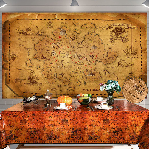 Pirate Map Tapestry Backdrop Background Treasure Map Tablecloth Party Birthday Wall Hanging Tapestry Table Decorations Pirate Banner Nautical Theme Supplies Pirate Map Tapestry Backdrop Background Treasure Map Tablecloth Party Birthday Wall Hanging Tapestry Table Decorations Pirate Banner Nautical Theme Supplies