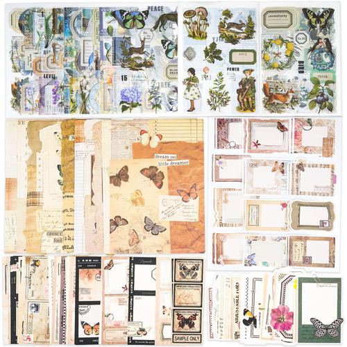 Knaid Junk Journal Kit Vintage Ephemera Scrapbook Supplies Sticker Paper Material Pack for Art Journaling Bullet Journals Planners Collage Notebooks Decoupage Album Crafter Gifts (Butterfly) Knaid Junk Journal Kit Vintage Ephemera Scrapbook Supplies Sticker Paper Material Pack for Art Journaling Bullet Journals Planners Collage Notebooks Decoupage Album Crafter Gifts (Butterfly)
