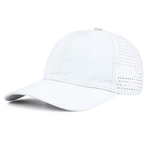 Zando Womens Baseball Caps Men White Baseball Cap Women Mesh Breathable Baseball Hat for Women Men Waterproof Hats for Women Baseball Cap Men Adjustable Running Golf Hat for Sun Protection White Hat M