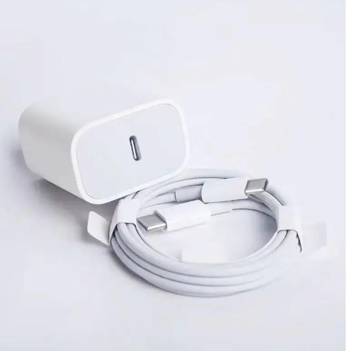 20W USB C Charger and Sync Cable Compatible with iPhone 15, iPad, Samsung, Google Pixel and More, 3ft Cable(White)