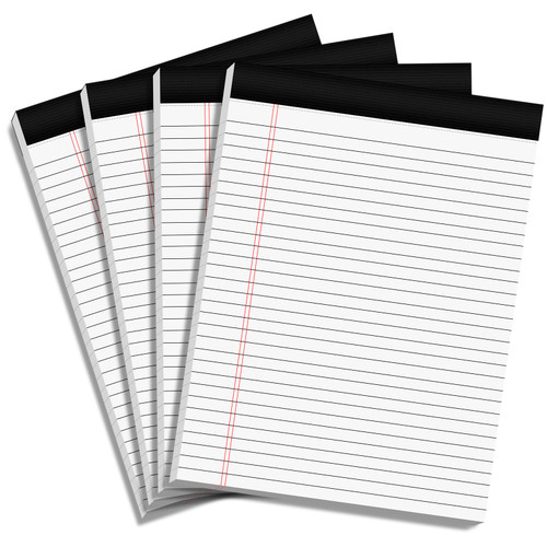 AILZFEI 4 Pack of Legal Pad Writing Pads 8.5" x 11.75" Notepad 30 Sheets per Legal Pad