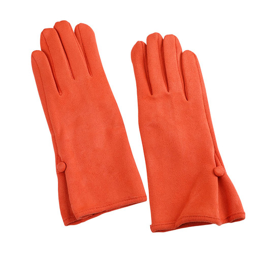 Women Winter Warm Gloves With Touch Screen Fingers, Touchscreen Texting Fleece Lined Windproof Driving Glove W-G-2 (Orange)