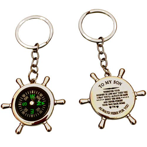 to My Son Compass Personalized Keychain Compass with Case Gift for Son,to My Son Gift,Mom to Son Gift Dad to Son, Grandson Gift, Pocket Compass to My Son Compass Personalized Keychain Compass with Case Gift for Son,to My Son Gift,Mom to Son Gift Dad to Son, Grandson Gift, Pocket Compass
