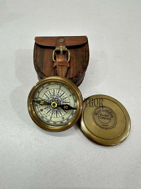 Antique Brass Pocket Compass with Leather Case Gifts | Engraved Compasses for Graduation, Him, Her, Husband, Dad, Son/Friends Compass for Camping, Hiking, Touring Antique Brass Pocket Compass with Leather Case Gifts | Engraved Compasses for Graduation, Him, Her, Husband, Dad, Son/Friends Compass for Camping, Hiking, Touring