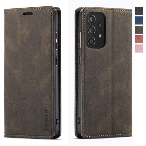 Samsung Galaxy A52 5G/A52s 5G Case,Samsung Galaxy A52 5G Wallet Case with Card Holder [RFID Blocking] Kickstand Magnetic,Leather Flip Case for Samsung Galaxy A52 5G/A52s 5G 6.5 Inch(Coffee)