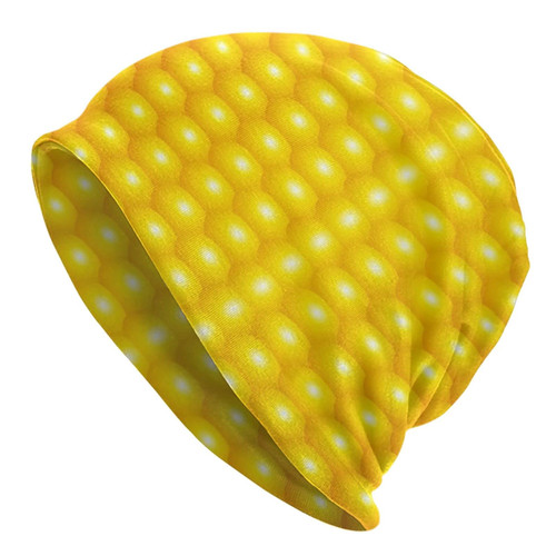 Fresh Ripe Corn Cobs Pattern Unisex Beanie Chemo Hat Headwear Baggy Casual Scarf Cap
