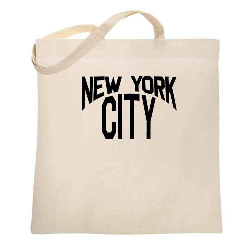 Pop Threads New York City Lennon Classic NYC Music Natural 15x15 inches Large Canvas Tote Bag