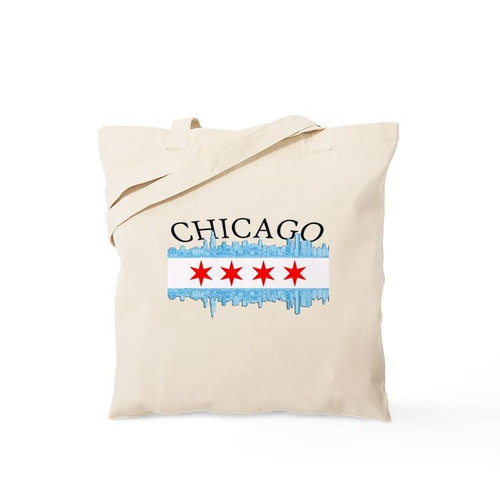 CafePress Chicago Skyline Tote Bag Canvas Tote Shopping Bag