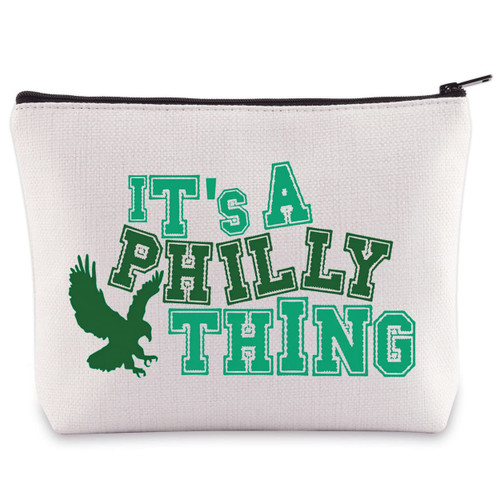 BWWKTOP Football Lover Makeup Bag Football Team Fans Gifts It's a Philly Thing Zipper Pouch Bag Football Merchandise(Philly Thing)