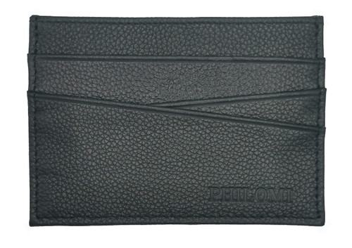 PHILOMI Slim Minimalist Leather Wallet, Front Pocket Wallets,RFID Blocking,Credit Card Holder for Men&Women