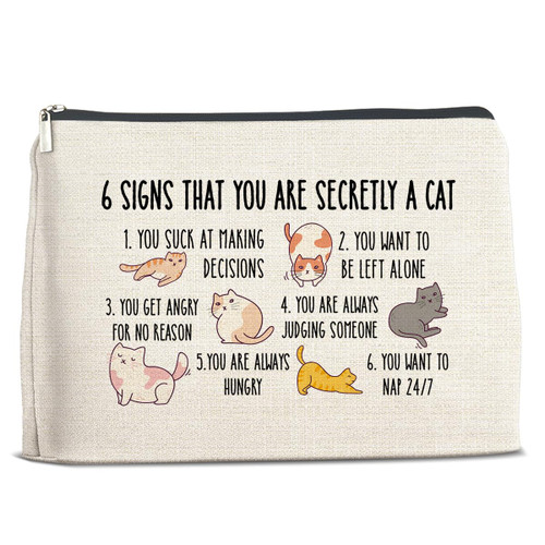 Funny Cat Makeup Bag, Cat Gifts for Cat Lovers Cat Mom, Cat Lady Gifts, Gifts for Girls Sister Daughter Best Friends, Cat Mom Cosmetic Bag Makeup Pouch Funny Cat Makeup Bag, Cat Gifts for Cat Lovers Cat Mom, Cat Lady Gifts, Gifts for Girls Sister Daughter Best Friends, Cat Mom Cosmetic Bag Makeup Pouch