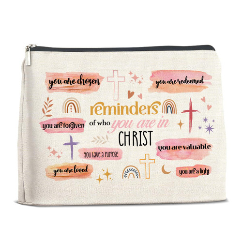 YeleY Inspirational Christian Gifts for Women - Religious Gifts for Women Her - Christian Gifts Ideas - Christian Women Gifts Makeup Bag Cosmetic Bag Makeup Zipper Pouch YeleY Inspirational Christian Gifts for Women - Religious Gifts for Women Her - Christian Gifts Ideas - Christian Women Gifts Makeup Bag Cosmetic Bag Makeup Zipper Pouch