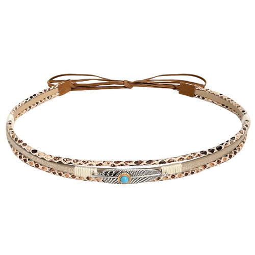 RainFlowwer Hat Band for Mens Womens Cowboy Hat, Hand Made Replacement Hat Band for Panama Hat and Fedora, Feather Hat Band