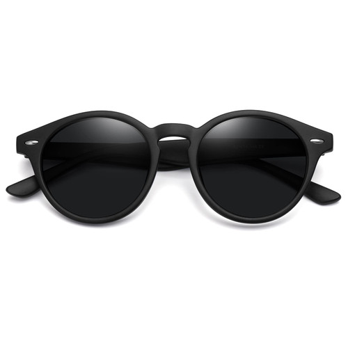 MEETSUN Classic Round Polarized Sunglasses for Women Retro Vintage Designer Style Trendy Sun Glasses UV400 Lens (Matte Black) MEETSUN Classic Round Polarized Sunglasses for Women Retro Vintage Designer Style Trendy Sun Glasses UV400 Lens (Matte Black)