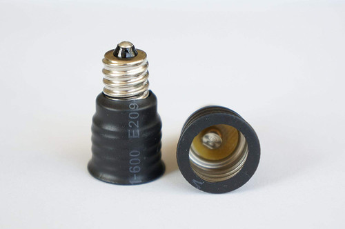 E12 Candle Candelabra Base Screw Socket to Intermediate E17 Fan Light Screw Adapter Converter (6pcs/Pack)