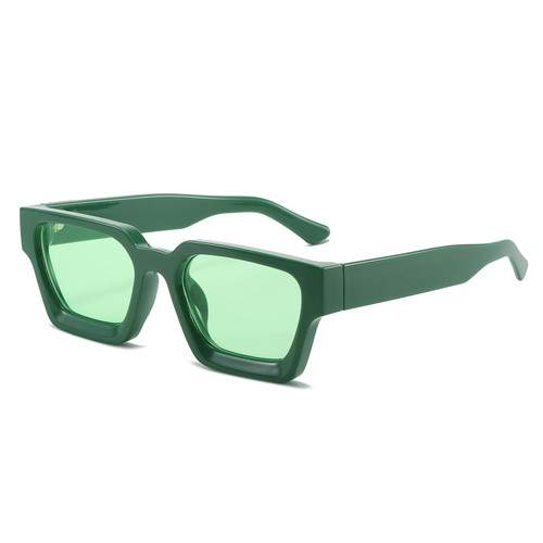 GIFIORE Thick Square Sunglasses for Men Women Chunky Frame Rectangle Sun Glasses Trendy (Green) GIFIORE Thick Square Sunglasses for Men Women Chunky Frame Rectangle Sun Glasses Trendy (Green)