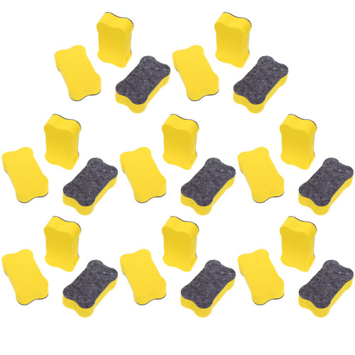 VILLCASE 24pcs Whiteboard Eraser Dry Erase Calendar for Wall Chalkboard Cleaner Wiper Chalkboard Erasers Felt Education Craft Supplies Magnetic Eva Felt Cloth Office Blackboard Lightweight